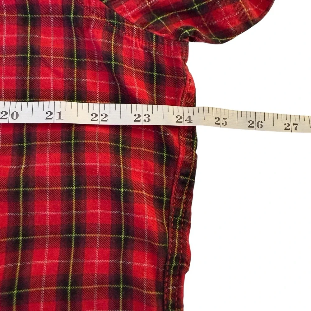 Victoria's Secret Red Plaid 2 Piece Pajama Set XL Holiday Christmas Heritage‎